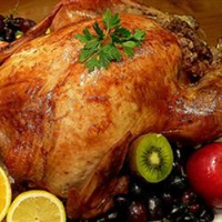 Roast Turkey With Tasty Chestnut Stuffing Recipe | Allr… image