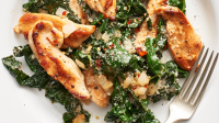 Recipe: Parmesan Chicken and Kale Sauté - Kitchn image