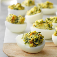 Spinach Deviled Eggs Recipe: How to Make It image