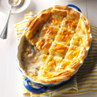 Puff Pastry Chicken Potpie Recipe: How to Make It image