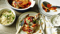 Chicken terrine with leeks & apricots recipe | BBC Good Food image