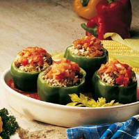 STUFFED GREEN PEPPERS WITH TOMATO SAUCE RECIPES