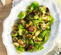 Charred Brussels sprouts with Marmite butter recipe | BBC ... image