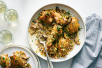 Wine-Braised Chicken With Mushrooms and Leeks Recipe  … image