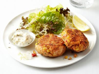 Salmon Cakes with Salad Recipe | Food Network Kitchen ... image