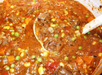 Slow Cooker Vegetable Beef Soup | Just A Pinch Recipes image