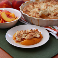 PEACH COBBLER WITH CAKE MIX AND FRESH PEACHES RECIPES