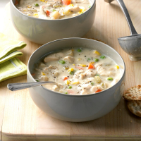 Chunky Creamy Chicken Soup Recipe: How to Make It image