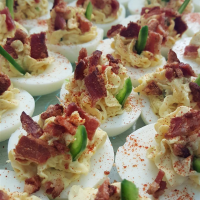 Jalapeno Bacon Cheddar Deviled Eggs Recipe | Allrecipes image
