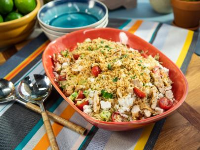 Greek Chicken and Orzo Pasta Salad Recipe | Katie Lee ... image