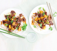 Pineapple, beef & ginger stir-fry recipe | BBC Good Food image