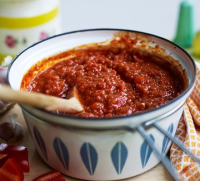 Really easy roasted red pepper sauce recipe | BBC Good Food image