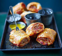 Cheese & Marmite sausage rolls recipe | BBC Good Food image