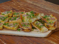 Anchovy and Garlic Toast Recipe | Antonia Lofaso | Food ... image