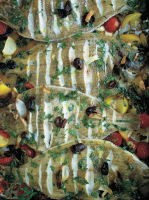 BAKED FISH WITH TOMATOES AND ONIONS RECIPES