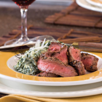 Pan-Seared Flat Iron Steak Recipe | MyRecipes image