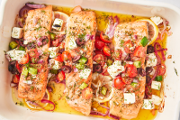 Best Greek Salmon Recipe - How To Make Greek Salmon image