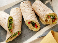 Hummus and Grilled Vegetable Wrap Recipe | Ellie Krieger ... image