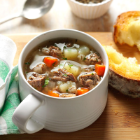 Ground Beef Barley Soup Recipe: How to Make It image
