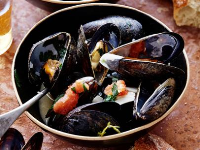 Steamed Mussels Recipe | Tyler Florence | Food Network image