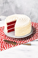 Red Velvet Cake with White Chocolate-Cream Cheese Frosting ... image