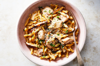 Creamy One-Pot Pasta With Chicken and Mushrooms Recipe ... image