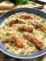 South Your Mouth: Chicken Scampi with Garlic Parmesan Rice image