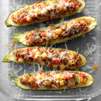 Garden-Stuffed Zucchini Boats Recipe: How to Make It image