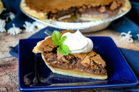 Chocolate Buttermilk Pie | Just A Pinch Recipes image