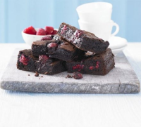 Best ever chocolate raspberry brownies recipe | BBC Good F… image