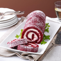 Sugared Red Velvet Cake Roll Recipe: How to Make It image