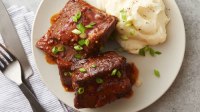 Slow-Cooker Barbecue Beef Short Ribs Recipe - BettyCroc… image