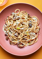 Pasta With Mushrooms and Cashew Cream Recipe | Bon Appétit image