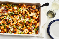 Mirliton and Gulf Shrimp Casserole Recipe | Food & Wine image