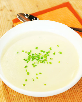 Comforting Potato Leek Soup Recipe | Martha Stewart image