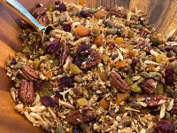 Coconut Maple Granola with Mixed Nuts and Dried Fruit ... image