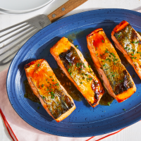20-Minute Honey-Glazed Salmon Recipe | EatingWell image