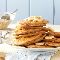 Banana Oatmeal Pancakes Recipe: How to Make It image