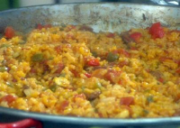 Shrimp and Scallop Easy Paella Recipe | Ingrid Hoffmann ... image