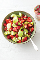 Best Red-and-Green Fruit Salad with Mint Syrup Recipe ... image