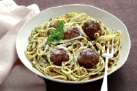 Pasta With Meatballs and Herb Sauce Recipe - NYT Cooking image