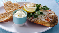 How to dress a crab recipe - BBC Food image