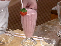 Fresh Strawberry Milkshakes Recipe | Food Network image
