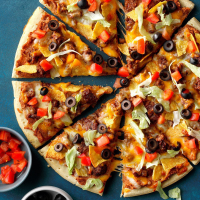 Refried Bean-Taco Pizza Recipe: How to Make It image