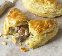 Ham, cheese & mushroom turnovers recipe | BBC Good F… image