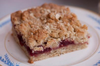 Raspberry Crumble Bars Recipe | Anne Thornton | Food Network image