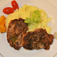 Easy Oven Baked Pork Steak Recipe-With Mashed Potatoes image