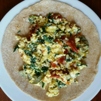 Spinach Feta Egg Wrap Recipe | Allrecipes image