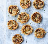 Caramelised mushroom tartlets recipe | BBC Good Food image