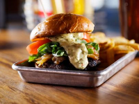 Churrasco Steak Burger Recipe | Food Network image